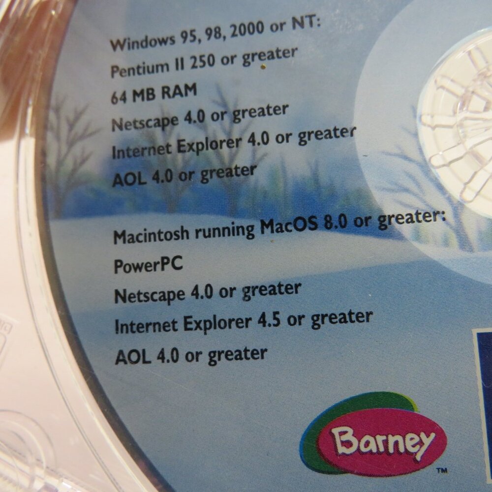Barney Computer Game OUT OF DATE SOFTWARE - Picture 4 of 5